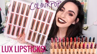 NEW Colourpop Lux Lipsticks! All 24 Lip Swatches!!