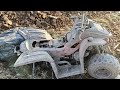 Restoration abandoned quad atv  restore engine