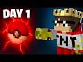 DAY 1 IN POKEMON ONLY SMP IN MINECRAFT PE ( Pokefun) #tg99