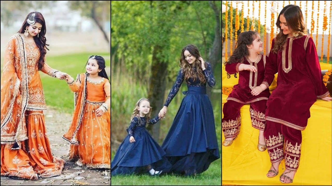 Mother Daughter Same Dress 2023 | Mother Daughter Matching Outfits | Maa Beti Matching Dress Design