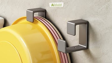 Hướng dẫn lắp đặt Móc treo chậu, móc dán tường bằng keo không cần khoan tường