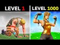 Level 1 vs Level 1000 in Fortnite!