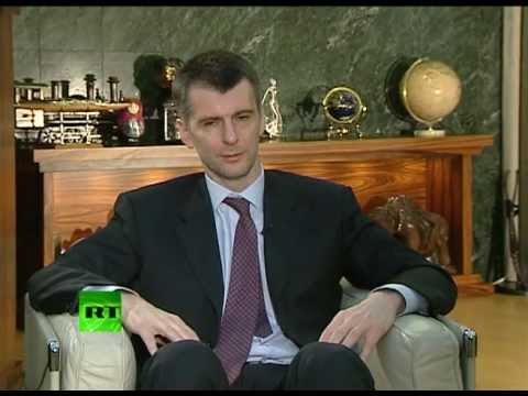 Михаил Прохоров о своих планах в интервью RT