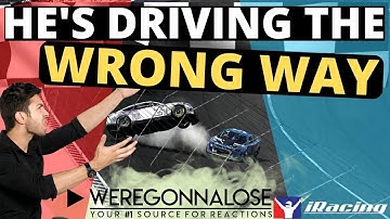 Verkeerd rijden in iRacing | Grappige Nascar Racing Gamer Video