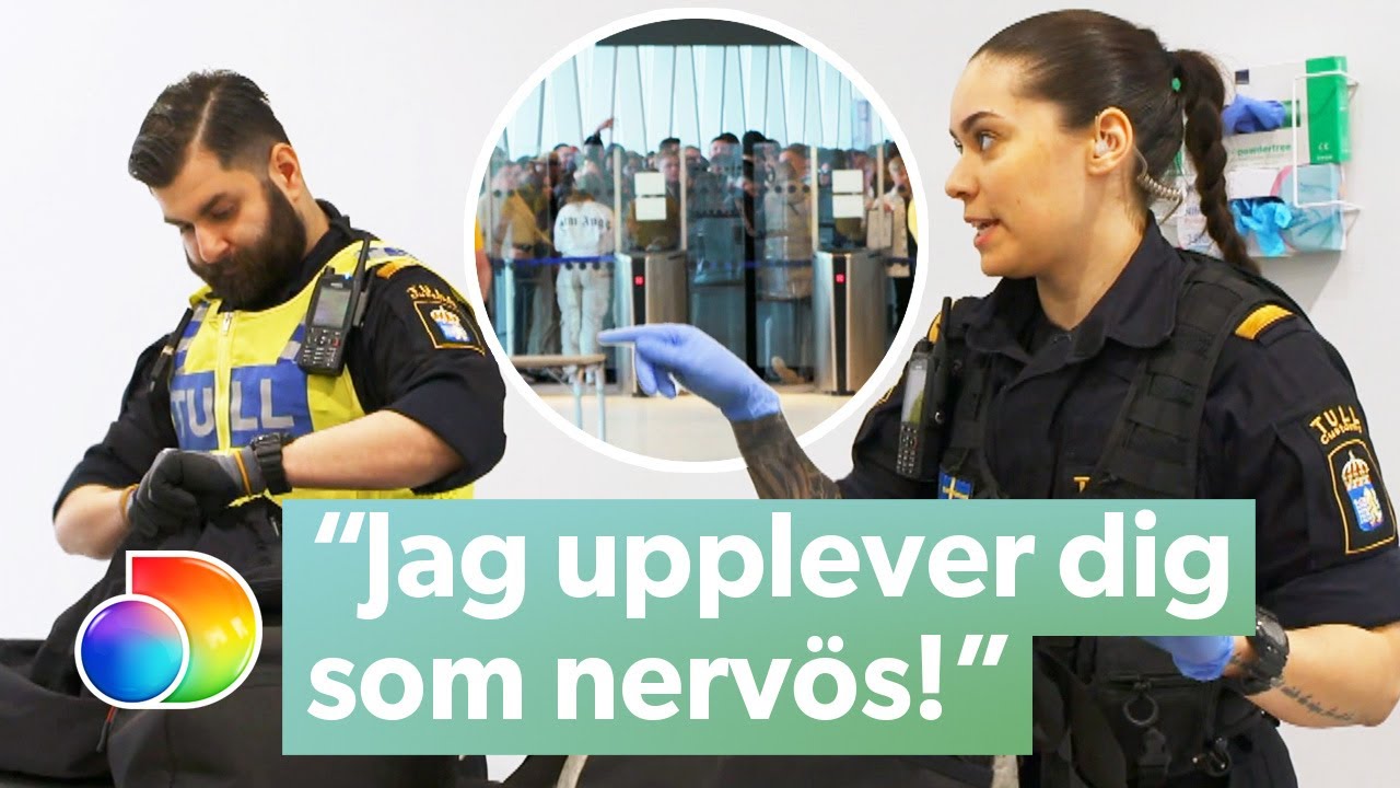Ungdomar blir nervösa när de blir kontrollerad av tullen | Gränsbevakarna Sverige | discovery+