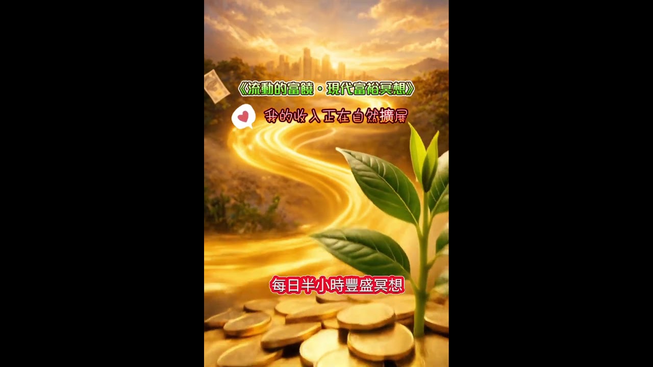 ✨《流動的富饒・現代富裕冥想》我的收入正在自然擴展／每日半小時豐盛冥想 Vol. 20