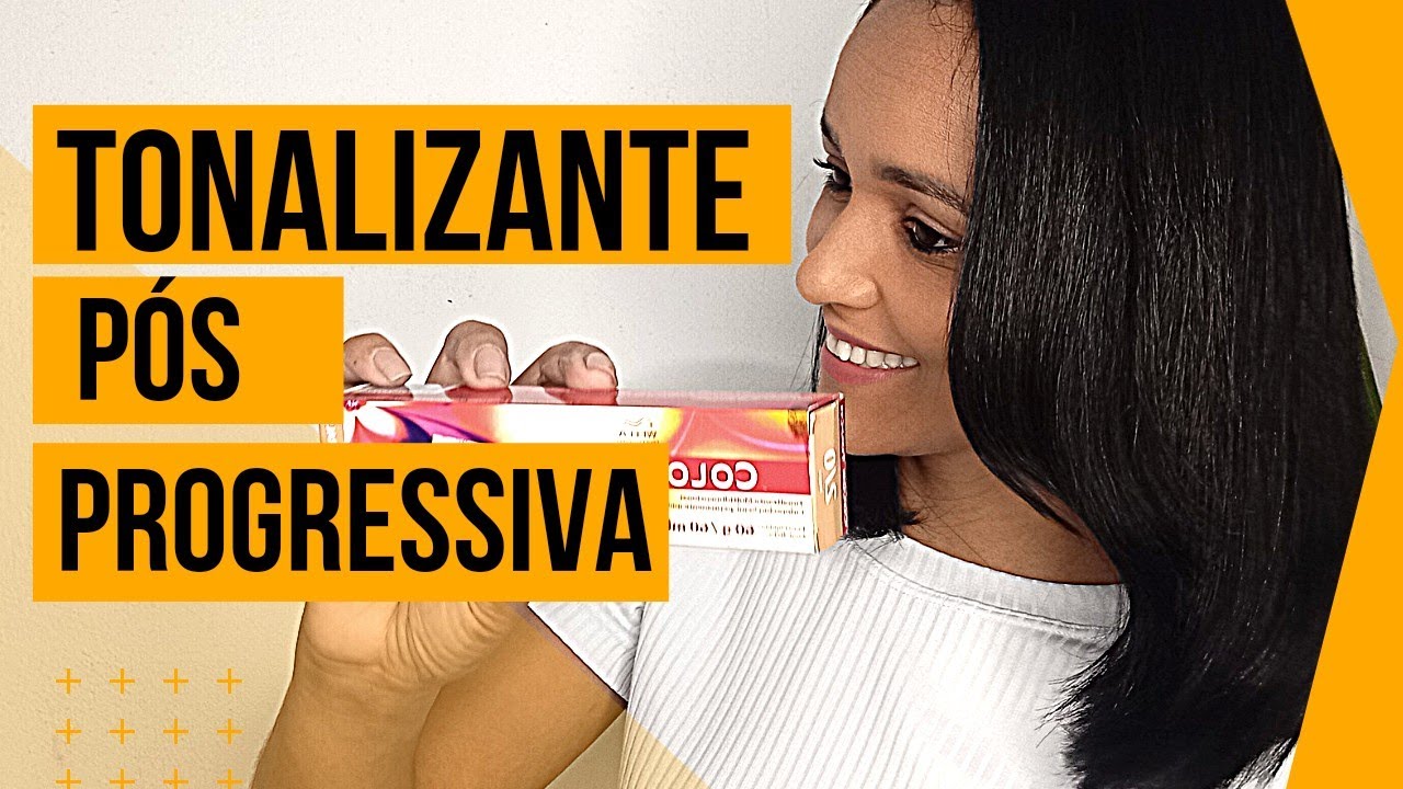 Tonalizando o Cabelo Pós Progressiva com Tonalizante Wella - YouTube