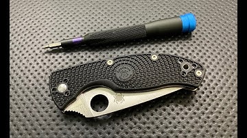 How to disassemble and maintain the Spyderco Tenacious Lightweight Pocketknife