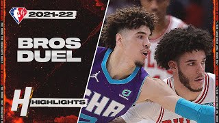 LaMelo vs Lonzo BALL BROTHERS DUEL Full Highlights  Hornets vs Bulls