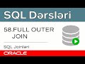Oracle SQL dərsləri - 58. SQL joinləri | SQL FULL OUTER Join | SQL'de Join işlemleri