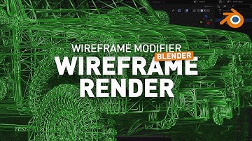 Render WIREFRAME in Blender | Blender Modifiers