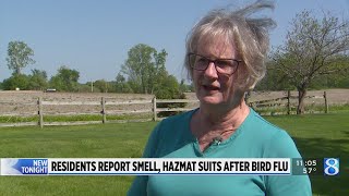 Neighbors report smell, hazmat suits after bird flu outbreak