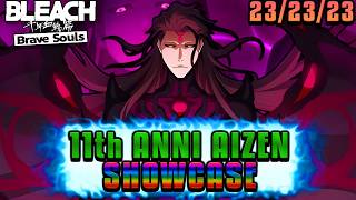 GOD OF THE GAME! 11th Anniversary Aizen T23 3/5 PvE, LBQ & GQ Showcase | Bleach Brave Souls screenshot 1