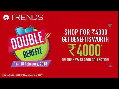 Trends  Double Benefit Offer 16,17,18 Feb