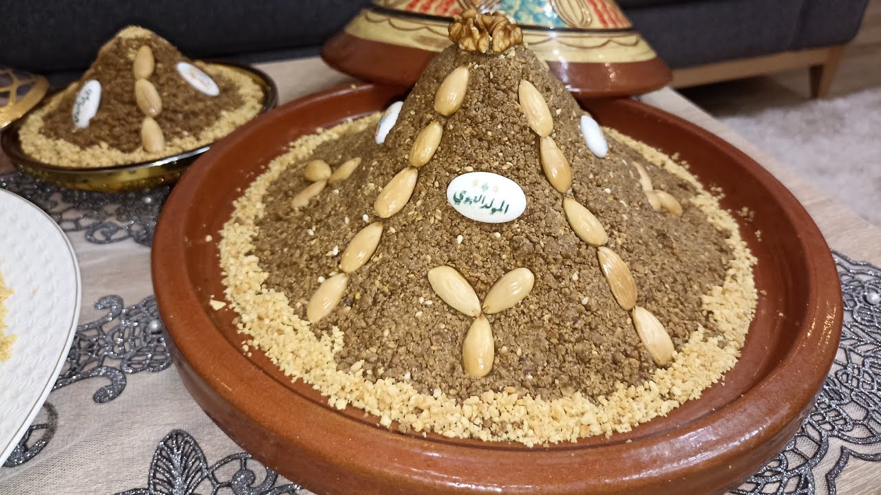 سلو او سفوف صحي و بنين بروينة القمح و بدون زبدة  بمناسبة المولد النبوي الشريف