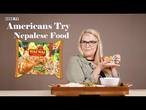 Americans Try Nepali Food - Wai Wai / वाई वाई - DOKO TV