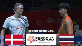 Panitchaphon Teeraratsakul vs Viktor Axelsen | Malaysia Masters 2024 Badminton