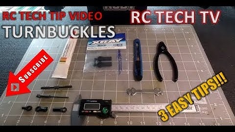 TECH BUILD TIP - TurnBuckles and 3 easy pro tips!