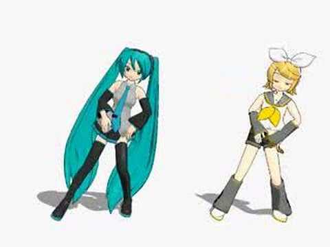 MikuMikuDanceで貴明＆憲武 by 初音ミク&鏡音リン
