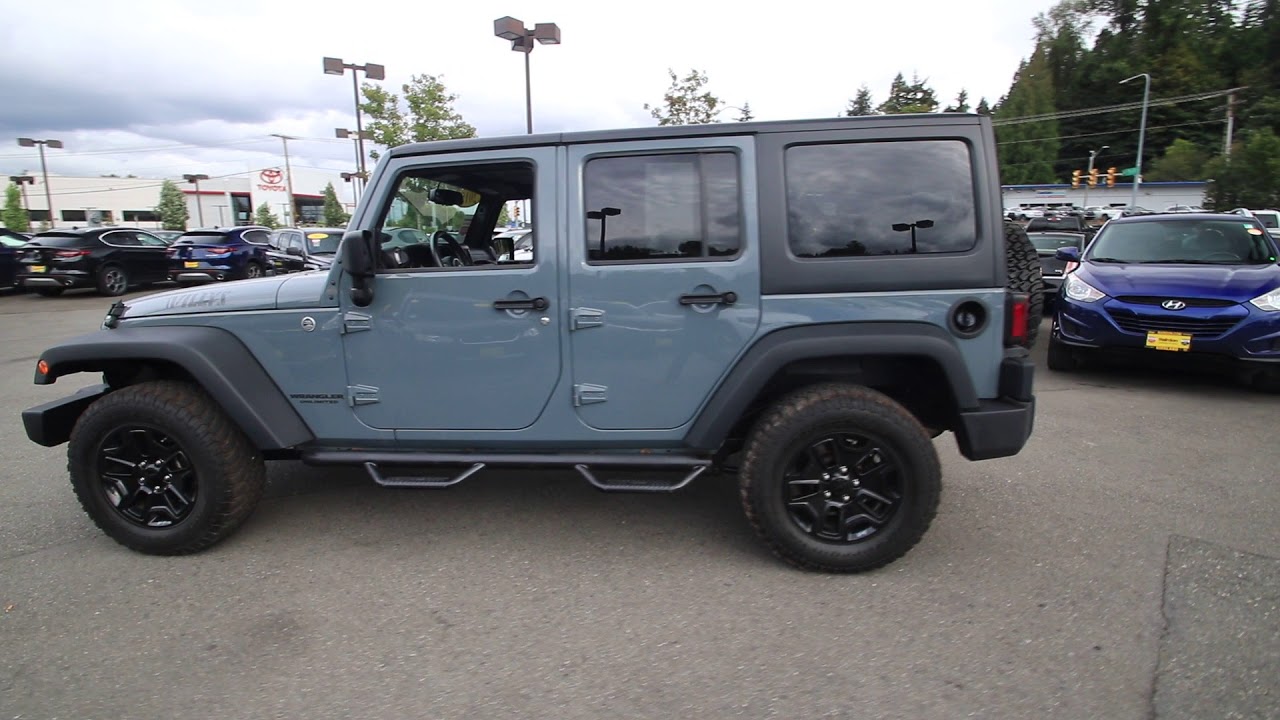 2015 Jeep Wrangler Unlimited Sport | Anvil Clearcoat | FL607753 | Redmond |  Seattle - YouTube