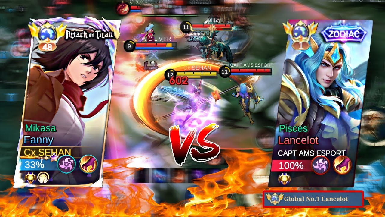 MATCH PANAS!!! SEHAN VS GLOBAL NO.1 LANCELOT, HARDGAME GAMEPLAY.