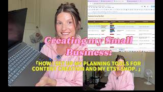 Studio Vlog 3 | How I Use Google Sheets to Plan Content & Organize My Etsy Shop