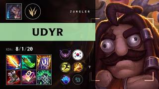 Udyr Jungle vs Nidalee - KR Master Patch 26.16