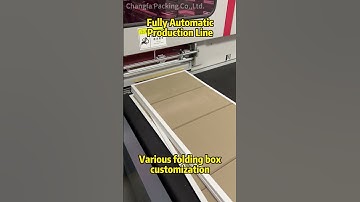Real shot of packaging box cardboard automated production line#productionline #automatic #foldingbox