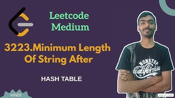 Minimum Length of String After | Leetcode daily challenge | Leetcode
