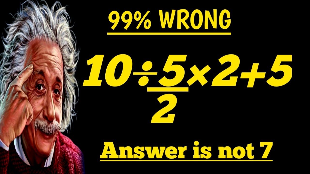 99% Log Galat Solve Show Karte Hain 😱 | 10 ÷ 5 / 2 × 2 + 5 | BODMAS Rule 