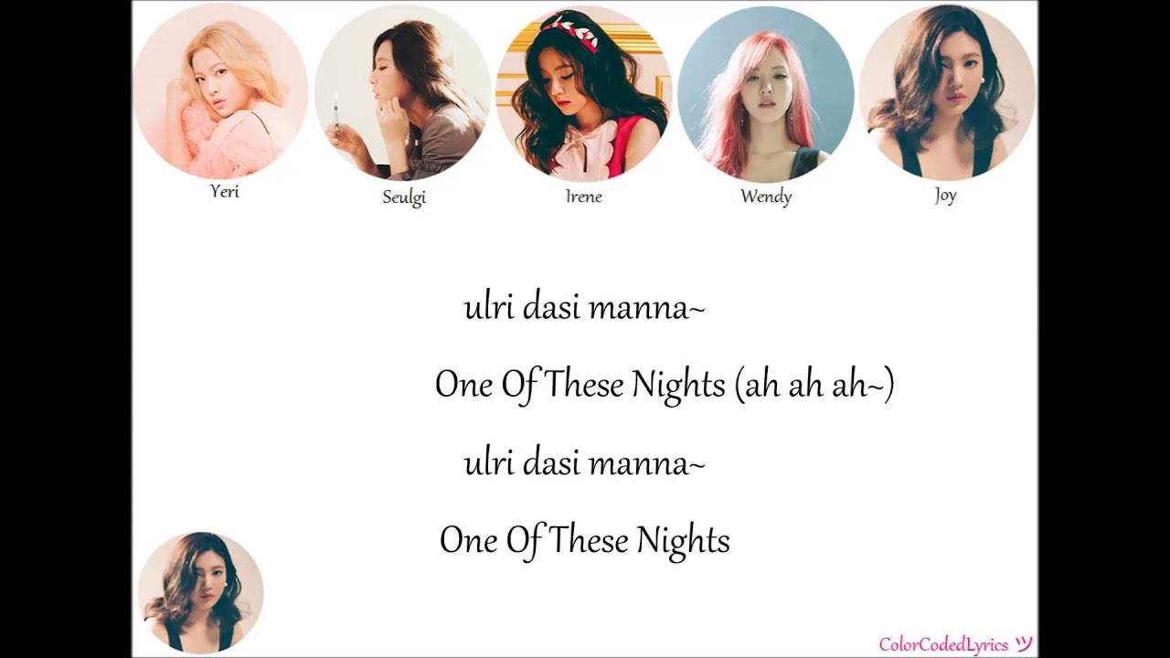 Red Velvet (레드벨벳) One of these Nights Lyrics YouTube