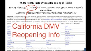 Thank you for showing your support by subscribing! can find the latest
dmv reopening information at http://isthedmvopen.com & small busin...