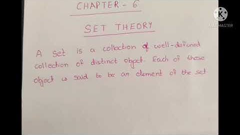 QT/ B. com/ Chapter 6/ Part 1/ Set theory