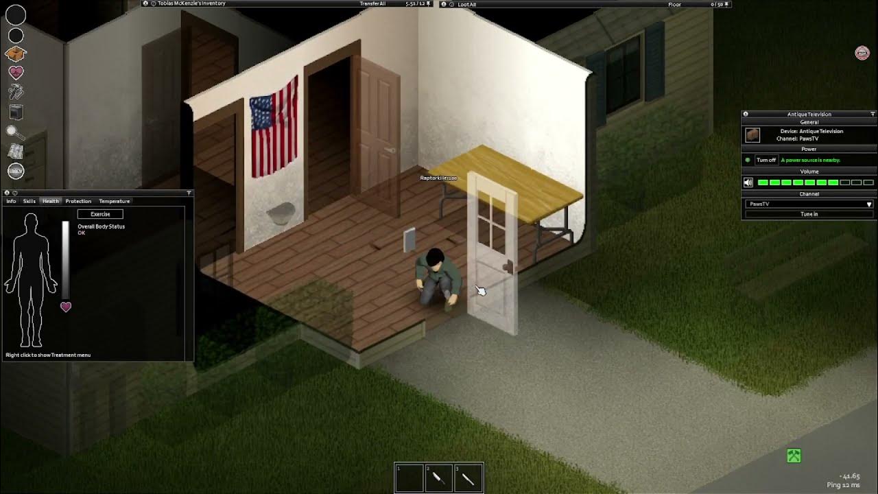 Exercises, Bugs, and a Rock in Build 41 Project Zomboid Let's Play EP.1 YouTube