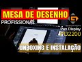 GAOMON PEN DISPLAY PD2200 - UNBOXING E INSTALAÇÃO EM PORTUGUÊS #mesadigitalizadora