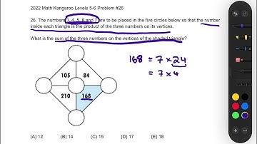 2022 Math Kangaroo Levels 5-6 Problem #26 (Solution #1)