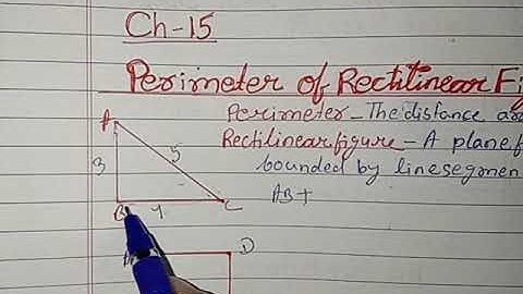 perimeter of a rectilinear figure