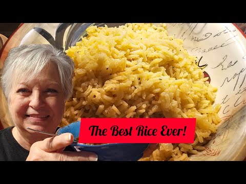 Golden Onion Butter Rice The Best Rice Ever Easy side dish