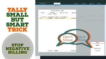 Stock Negative Invoicing | Tally Small but Smart Trick 45 @LearnWell