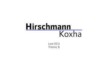 Lost ECU - Trionic 8