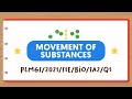 Movement of Substances Quiz