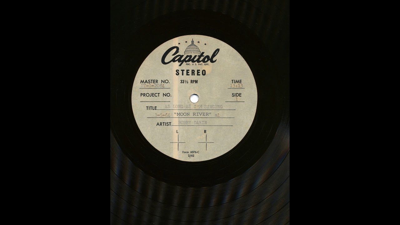 Bobby Darin Moon River Unreleased Alt Vocal From As Long As I M Singing Lp Acetate Youtube bobby darin moon river unreleased alt vocal from as long as i m singing lp acetate