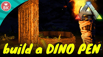 Ark: Survival Evolved Gameplay - S4-P3 "How to build DINO PEN!"