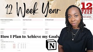 12 Week Year NOTION TEMPLATE for goal setting | How I ACTUALLY plan to achieve my goals