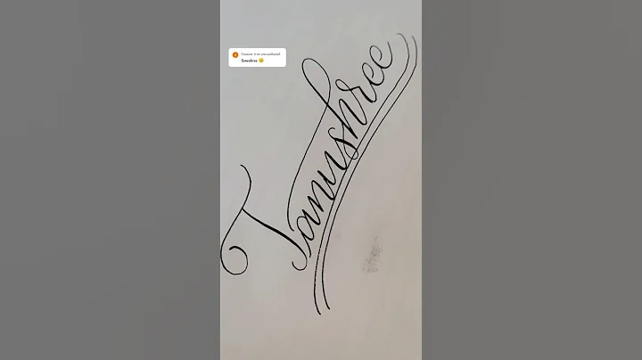 Name Request ✍️ #calligraphy #calligraphyart #shorts #moderncalligraphy #nameart