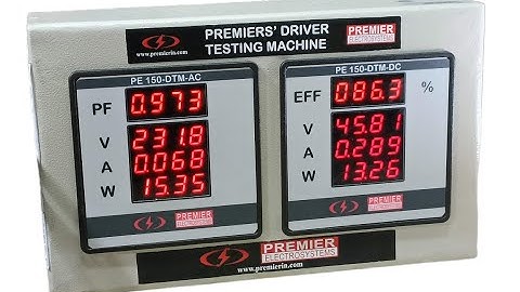 Revolutionizing LED Technology: Premier LED Driver Testing Machine (DTM) Unveiling and Analysis!