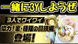 【生放送】3Yに裏闘技場登場！！一緒にマルチしようぜ！！【パズドラ】
