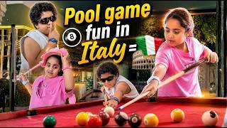 "Kaira Tries Pool Game 😱🎱 | Italy Hotel Fun with Aarav!"