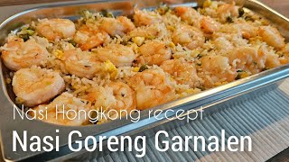 Nasi Hongkong Garnalen goreng kerstdagen recept|fried rice egg shrimp recipe|