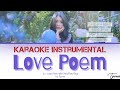 Karaoke instrumental iu  love poem with lyrics